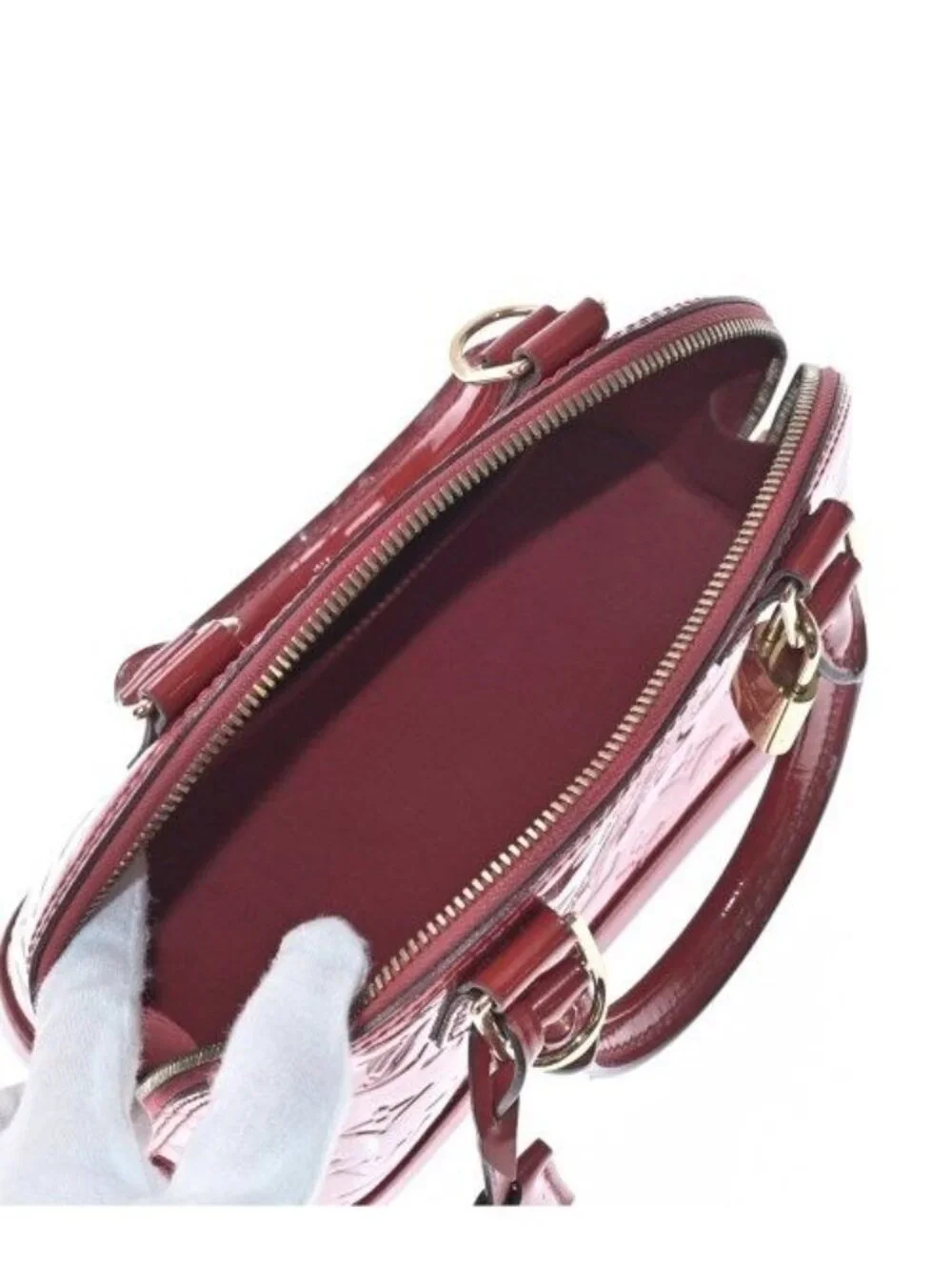 Louis Vuitton Handbag Red - Picture 5 of 9